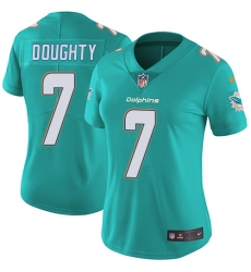 Women's Nike Miami Dolphins #7 Brandon Doughty Aqua Green Team Color Vapor Untouchable Elite Player NFL Jersey