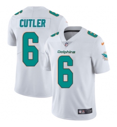 Youth Nike Miami Dolphins #6 Jay Cutler White Vapor Untouchable Elite Player NFL Jersey