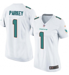 Women's Nike Miami Dolphins #1 Cody Parkey Game White NFL Jersey