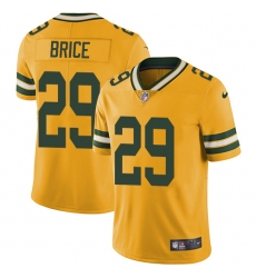 Youth Nike Green Bay Packers #29 Kentrell Brice Limited Gold Rush Vapor Untouchable NFL Jersey