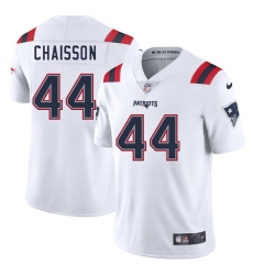 Men's New England Patriots #44 K'Lavon Chaisson White 2025 Vapor Limited Football Stitched Jersey