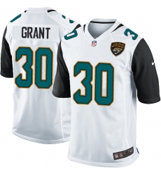Men's Nike Jacksonville Jaguars #30 Corey Grant Game White NFL Jersey