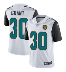 Men's Nike Jacksonville Jaguars #30 Corey Grant White Vapor Untouchable Limited Player NFL Jersey