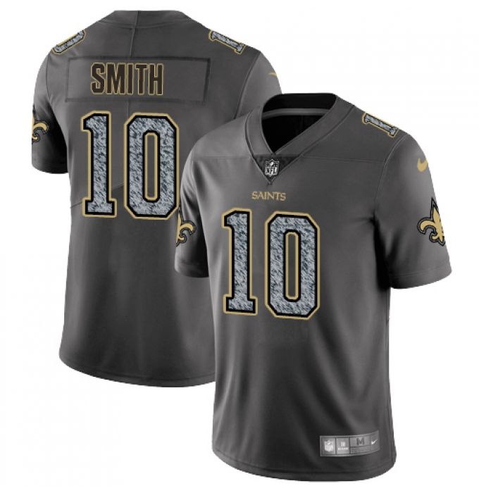 Men's Nike New Orleans Saints #10 Tre'Quan Smith Gray Static Vapor Untouchable Limited NFL Jersey
