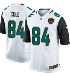 Men's Nike Jacksonville Jaguars #84 Keelan Cole Game White NFL Jersey