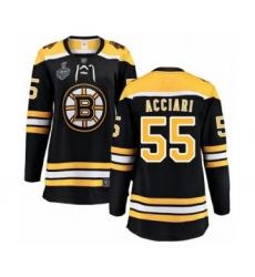 Women's Boston Bruins #55 Noel Acciari Authentic Black Home Fanatics Branded Breakaway 2019 Stanley Cup Final Bound Hockey Jersey