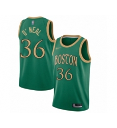 Youth Boston Celtics #36 Shaquille O'Neal Swingman Green Basketball Jersey - 2019 20 City Edition