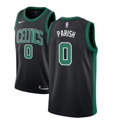Men's Adidas Boston Celtics #0 Robert Parish Swingman Black NBA Jersey - Statement Edition
