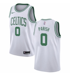 Men's Nike Boston Celtics #0 Robert Parish Swingman White NBA Jersey - Association Edition
