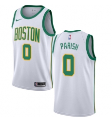 Men's Nike Boston Celtics #0 Robert Parish Swingman White NBA Jersey - City Edition