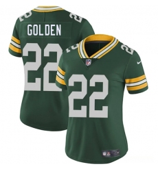 Women's Green Bay Packers #22 Matthew Golden Green 2025 Vapor Untouchable Limited Football Stitched Jersey(Run Small)