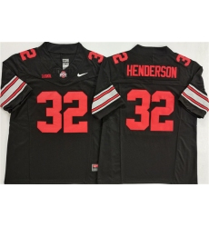 Men's Ohio State Buckeyes #32 TreVeyon Henderson Black 2025 F.U.S.E. Limited Stitched Jersey