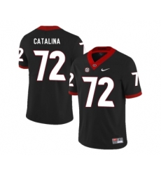 Georgia Bulldogs 72 Tyler Catalina Black Nike College Football Jersey