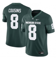 Men's Michigan State Spartans #8 Kirk Cousins Green Vapor Limited Stitched Football Jersey