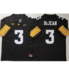 Men's Iowa Hawkeyes #3 Cooper DeJean Black F.U.S.E. Stitched Jersey