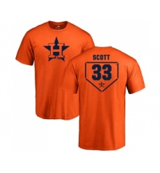 MLB Nike Houston Astros #33 Mike Scott Orange RBI T-Shirt