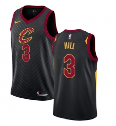 Women's Nike Cleveland Cavaliers #3 George Hill Authentic Black NBA Jersey Statement Edition