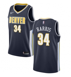 Women's Nike Denver Nuggets #34 Devin Harris Swingman Navy Blue Road NBA Jersey - Icon Edition