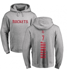 NBA Nike Houston Rockets #7 Joe Johnson Ash Backer Pullover Hoodie
