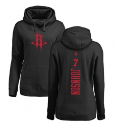 NBA Women's Nike Houston Rockets #7 Joe Johnson Black One Color Backer Pullover Hoodie