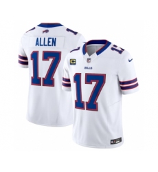 Men's Nike Buffalo Bills #17 Josh Allen White 2023 F.U.S.E. 4-Star C Vapor Untouchable Limited Football Stitched Jersey