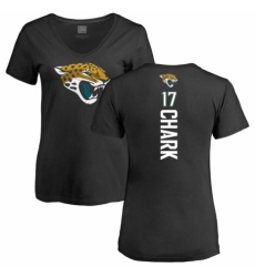 NFL Women's Nike Jacksonville Jaguars #17 DJ Chark Black Backer V-Neck T-Shirt