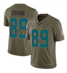 Youth Nike Jacksonville Jaguars #89 DJ Chark Limited Olive 2017 Salute to Service NFL Jersey