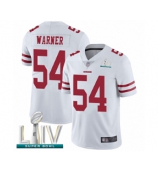 Youth San Francisco 49ers #54 Fred Warner White Vapor Untouchable Limited Player Super Bowl LIV Bound Football Jersey