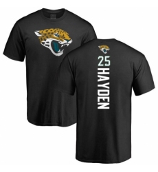 NFL Women's Nike Jacksonville Jaguars #25 D.J. Hayden Black Backer V-Neck T-Shirt