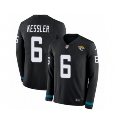 Youth Nike Jacksonville Jaguars #6 Cody Kessler Limited Black Therma Long Sleeve NFL Jersey