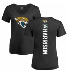 NFL Women's Nike Jacksonville Jaguars #36 Ronnie Harrison Black Backer V-Neck T-Shirt