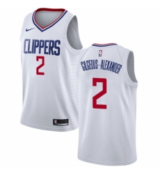 Men's Nike Los Angeles Clippers #2 Shai Gilgeous-Alexander Swingman White NBA Jersey - Association Edition