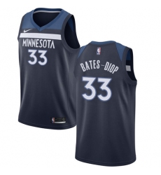 Youth Nike Minnesota Timberwolves #33 Keita Bates-Diop Swingman Navy Blue NBA Jersey - Icon Edition
