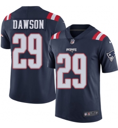 Men's Nike New England Patriots #29 Duke Dawson Limited Navy Blue Rush Vapor Untouchable NFL Jersey