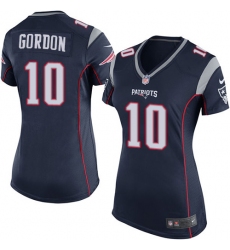Women's Nike New England Patriots #10 Josh Gordon Game Navy Blue Team Color NFL Jersey