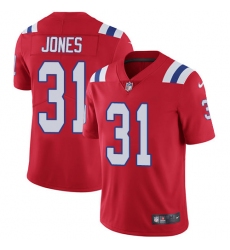 Men's Nike New England Patriots #31 Jonathan Jones Red Alternate Vapor Untouchable Limited Player NFL Jersey