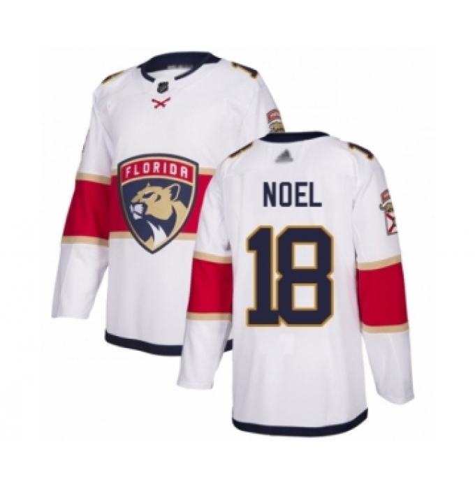 Men's Florida Panthers #18 Serron Noel Authentic White Away Hockey Jersey