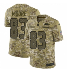 Men's Nike Seattle Seahawks #83 David Moore Limited Camo 2018 Salute to Service NFL Jersey