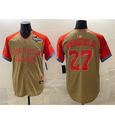 Men's Toronto Blue Jays American League #27 Vladimir Guerrero Jr. Cream All-Star 2025 World Series Limited Stitched Baseball Jersey