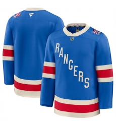 Men's New York Rangers Blank Blue Centennial Stitched Hockey Jersey