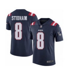 Men's New England Patriots #8 Jarrett Stidham Limited Navy Blue Rush Vapor Untouchable Football Jersey