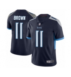 Youth Tennessee Titans #11 A.J. Brown Navy Blue Team Color Vapor Untouchable Limited Player Football Jersey