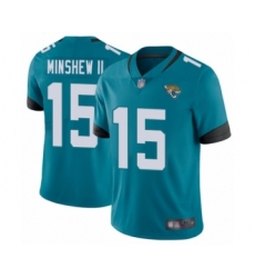 Men's Jacksonville Jaguars #15 Gardner Minshew II Teal Green Alternate Vapor Untouchable Limited Player Football Jersey