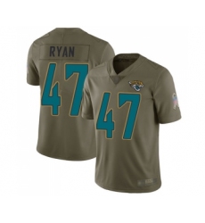 Men's Jacksonville Jaguars #47 Jake Ryan Limited Olive 2017 Salute to Service Football Jersey