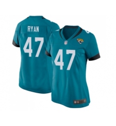 Women's Jacksonville Jaguars #47 Jake Ryan Game Teal Green Alternate Football Jersey