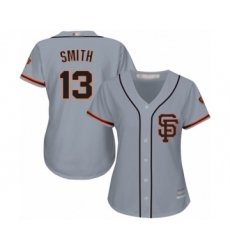Women's San Francisco Giants #13 Will Smith Authentic Grey Road 2 Cool Base Baseball Jersey