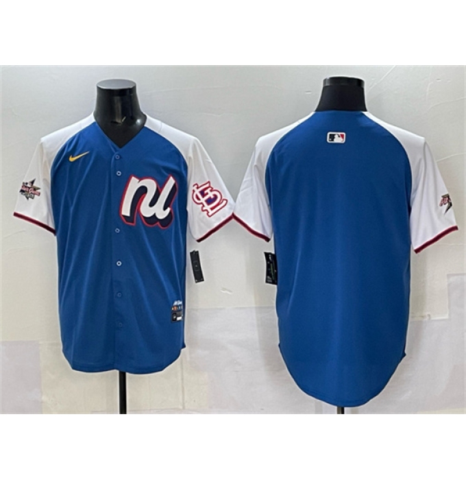 Men's National League St. Louis Cardinals Blank Blue Alternate 2025 All-Star Edition Limited Stitched Baseball Jersey
