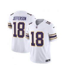 Men's Nike Minnesota Vikings #18 Justin Jefferson White 2023 F.U.S.E. Vapor Untouchable Stitched Jersey