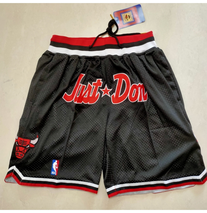 Men's NBA Chicago Bulls Black Shorts
