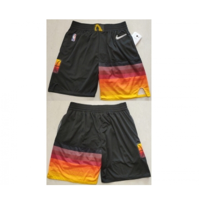 Men's Utah Jazz Black 75th Anniversary Shorts (Run Small)